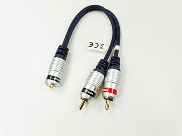 Redukcja gniazdo mini JACK3,5/2xwt.RCA VITALCO