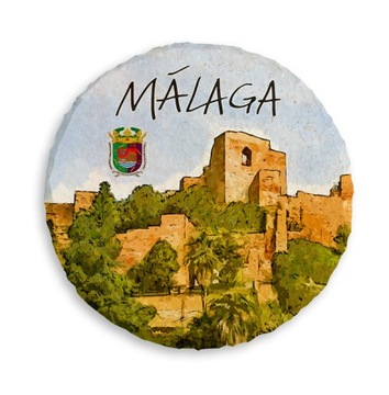 Magnes na lodówkę kamień MALAGA HISZPANIA 364 M