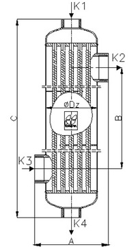 28KW Wymiennik Ciepła Basenu Podgrzewacz Basenu 292 x 134 mm