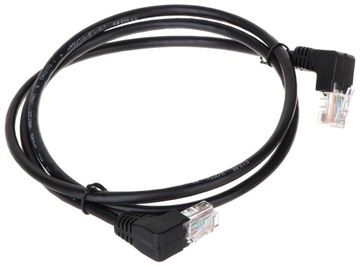 Patchcord RJ45/1.0-KK/B czarny kat.5e 1.0m ABCV