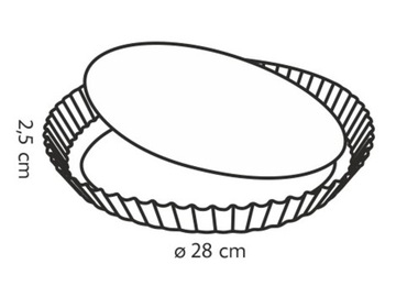 ФОРМА ДЛЯ ТАРТОНОВ со съемным дном, 28 см.