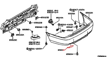 NISSAN ALMERA N16 00-06 КРЫШКА БАМПЕРА