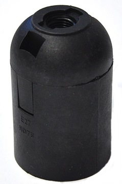 Oprawka termoplast E27 Czarna D.3005