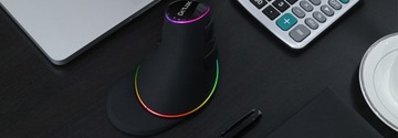 Вертикальная мышь M618 со светодиодной подсветкой RGB