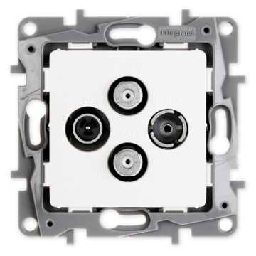 LEGRAND NILOE Gniazdo ant RTV-SAT-SAT białe 764566