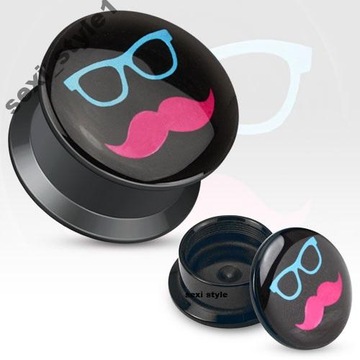 TUNELE PLUGI TUNEL PLUG GWINT WEW. MOUSTACHE 6 mm