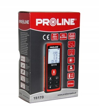 ЛАЗЕРНЫЙ ДАЛЬНОМЕР цифровой 20м Proline15173