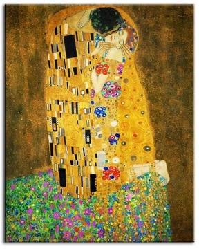 obraz Gustav Klimt Pocałunek 40x50 cm reprodukcja