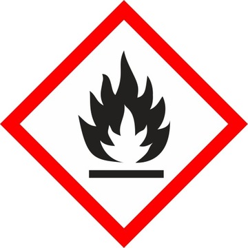 Naklejka GHS02 - Substancje łatwopalne 10x10