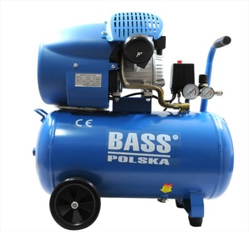 BASS POLSKA COMPRESSOR ВОЗДУШНЫЙ КОМПРЕССОР ДВУХПОРШНЕВОЙ МАСЛЯНЫЙ 60л 2,2кВт 8бар