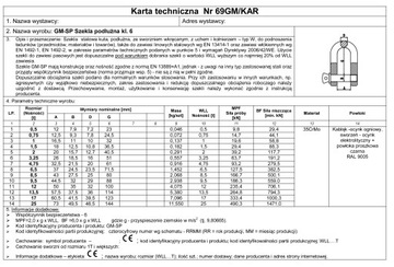 ПРОДОЛЬНЫЙ ШЕЙКЕЛЬ КЛАСС. 6 ПОДДЕЛОЧНЫЙ СВИДЕТЕЛЬСТВО - 8,5Т - 1 ШТ.