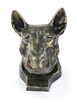 Bulterier Duża Głowa Statuetka Rzeźba Żywica