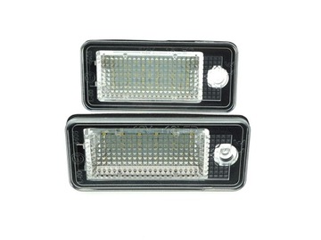 AUDI A3 8P A4 B6 B7 A6 C6 A8 Q7 LAMPKI TABLICY LED