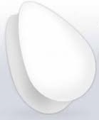 TUNEL TUNELE PLUGI SILIKONOWY PLUG 6 mm BIAŁA ŁZA