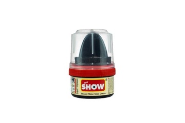 SHOW Krem pasta farba wosk bezbarwna do skór butów z gąbką bezbarwny 50ml