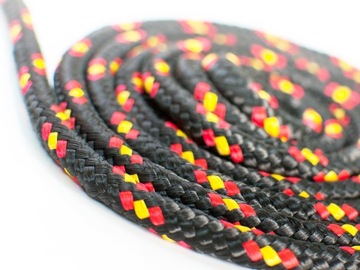 Lina Linka polipropylenowa pleciona żeglarska wytrzymała 16mm CZARNA 80m