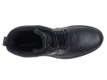 -15% Wojas buty trzewiki 8236-71 czarne, skóra 40