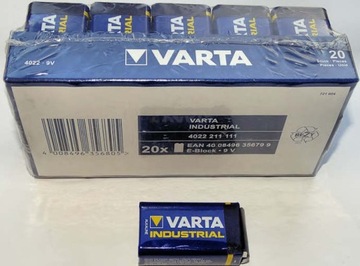 20x 6LR61 VARTA Alkaiczna Bateria Baterie 6F22 9V