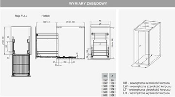 CARGO VARIANT MULTI 300/2 OCYNK REJS HETTICH