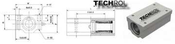 SMA 25 LGUU ЛИНЕЙНЫЙ ПОДШИПНИК В КОРПУСЕ SMA25LGUU