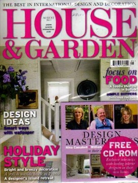 HOUSE & GARDEN 8/2011 + CD