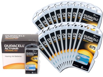 DURACELL 120x Bateria Słuchowa 675 PR44 Activair