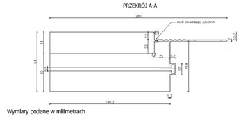 SOPRO PT 266 NAROŻNIK PROFILI TARAS BALKON SZARY