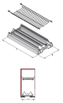 REJS VARIANT 1 БЕЛЫЙ сушилка для шкафа 60