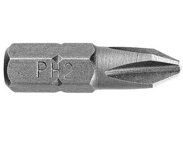 BIT PH2 25mm KOŃCÓWKA BITY WKRĘTAK GROT CR-V 25 mm