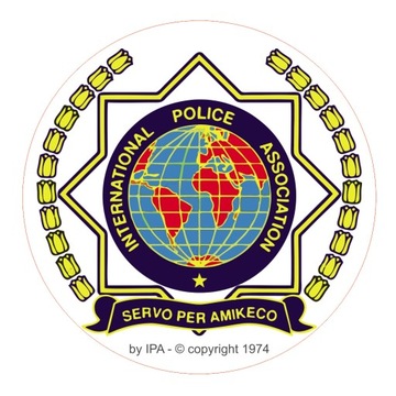 IPA POLICJA NAKLEJKA SAMOCHODOWA średnica 8 cm zew