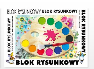 Blok rysunkowy biały białe kartki A4 / 20k