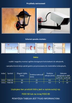 Дюбель/Шпильки для пенопласта ФИДО-85 + шуруп - 100