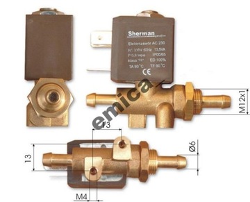 Elektrozawór CO2 argon AC 230 V mig mag zawór