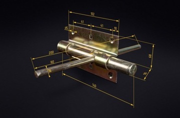 ПОСЛЕДНЯ ДВУСТОРОННЯЯ L-100 ДЛЯ КАЛИТКИ, ЧЕРНАЯ