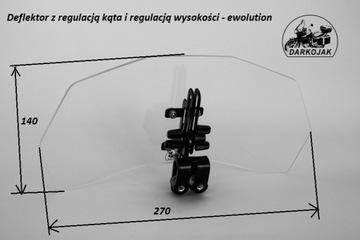 Регулируемый дефлектор лобового стекла DARKOJAK EVOLUTION BMW