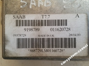 JEDNOTKA 9198789 5165824 SAAB 95 9-5 2.3 T