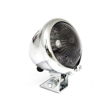 BATES STYLE LED lampa tył chrom cafe Harley ECE