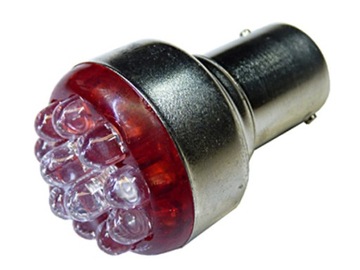 żarówka 12 LED Ba15s p21w p5w Czerwona Stop 12V