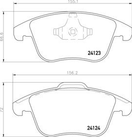 TEXTAR БЛОКИ ПЕРЕДНИЕ LAND ROVER FREELANDER 2