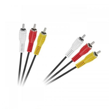 KABEL TYP CHINCH 3xRCA WTYK NA 3xRCA WTYK 1.8M