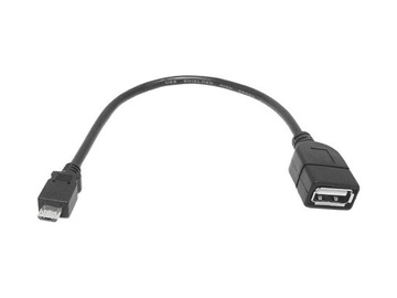 KABEL USB OTG HOST GNIAZDO USB - WTYK MICRO 15CM