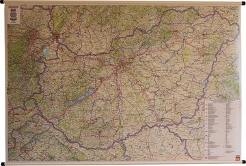 Węgry mapa drogowa ścienna 1:400 000