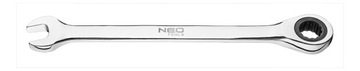 KLUCZ PŁASKO-OCZKOWY z grzechotką 17mm NEO 09-067