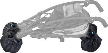 CARETERO POKROWCE NA KOŁA WÓZKA WODOODPORNE 4SZT