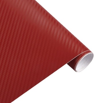 ФОЛЬГА ШПОН CARBON 3D CARBON RED 127 x 50см