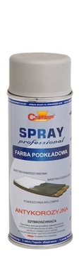 Emalia Lakier Farba podkładowa spray antykorozyjny 400 ml SZARY