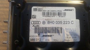 АУДИОУСИЛИТЕЛЬ BOSE AUDI A4 S4 CABRIO 8H0035223C