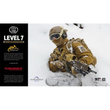 ЛЕГКАЯ ЗИМНЯЯ КУРТКА С КАПЮШОНОМ LEVEL 7 CLIMASHIELD APEX 100G ЧЕРНАЯ XL