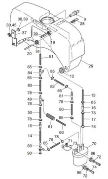 HATZ 50539200 Фильтр топливный 1B20 1B30 1B40