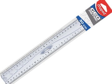 Linijka Maped Geometric z uchywtem 30cm transparentna przezroczysta x 20